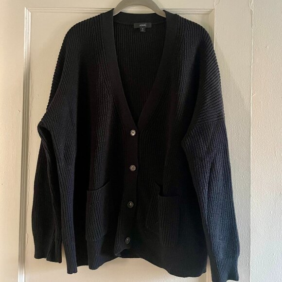 J. Crew Cotton Cashmere V-Neck Cardigan | Size M - Picture 1 of 3